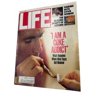 Rare LIFE Magazine October 1986 I Am A Coke Addict Stevie Wonder Autumn's Beauty